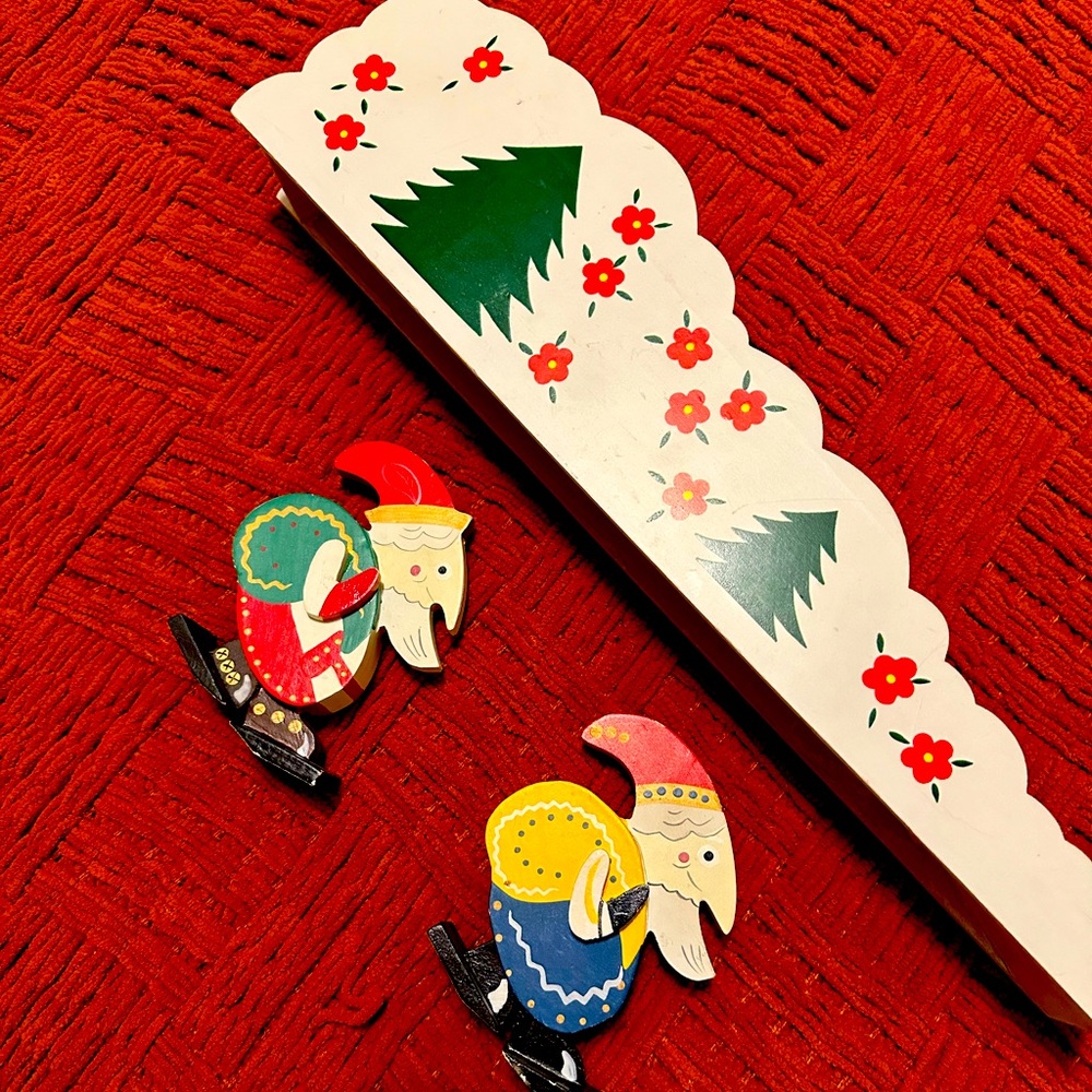 House Of Lloyd Christmas Santa wooden set vintage rare